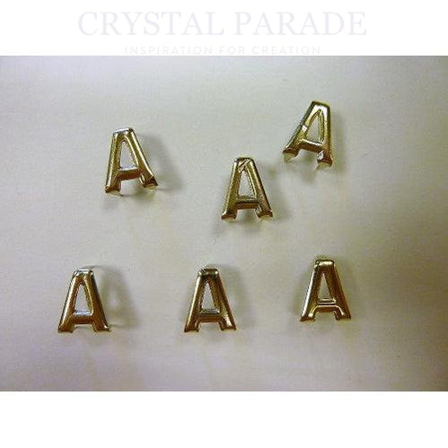 Silver Metallic Alphabet Rivet Stud 1 Piece - A