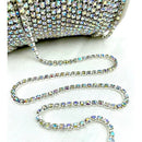 Preciosa Maxima Cupchain Silver Setting - AB SS16 (4mm) - 1 Metre