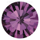 Preciosa Maxima Pointy Back Chaton - Amethyst Unfoiled