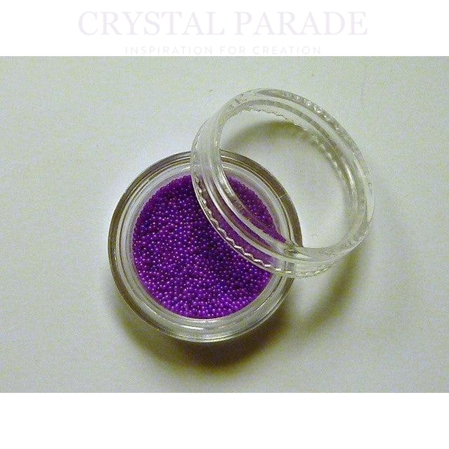 Mini Caviar Beads 5g in handy storage pot - Amethyst