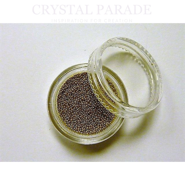 Mini Caviar Beads 5g in handy storage pot - Antique Gold
