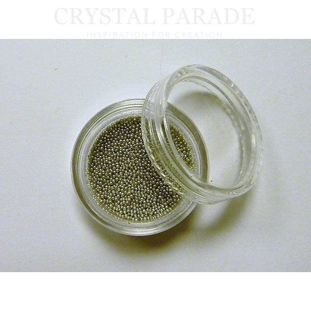 Mini Caviar Beads 5g in handy storage pot - Antique Silver