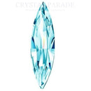 Preciosa Fancy Slim Navette - Aqua Bohemica