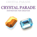 Swarovski 4600 Fancy Octagon 8x6mm - Pack of 12 Aquamarine