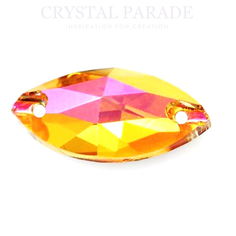 Zodiac Crystal Navette Sew on Stone - Astral Pink