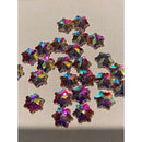 Zodiac Crystal Edelweiss Snowflake Shape Crystal AB - Pack of 20