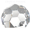 Preciosa Flatback Round Faceted Balls - Clear