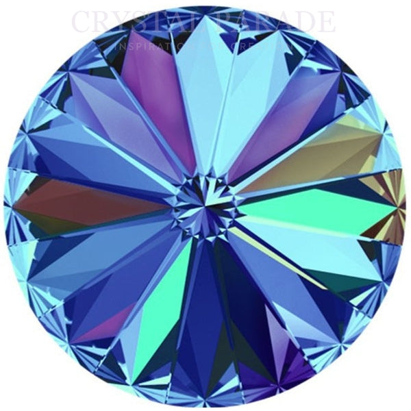 Preciosa Maxima Rivoli Pointy Back Crystal 14mm Pack of 144 - Bermuda Blue