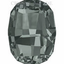 Swarovski 4795 Fancy Rectangle 14mm Pack of 2 Black Diamond