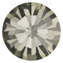 Preciosa Maxima Pointy Back Chaton - Black Diamond Unfoiled