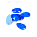 Limited Edition - Zodiac Crystal Peardrop Sew on Stone - Neon Sapphire Blue
