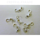 Silver Plated Calottes / Clamshells Necklace Ends 7.5mm - Pack of 144