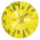 Preciosa Maxima Pointy Back Chaton - Citrine Unfoiled