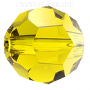 Preciosa Round Bead - Citrine