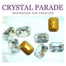 Preciosa Pointy Back Octagon - Clear