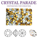 Preciosa Pointy Back Round Chaton - Various Sizes - Clear