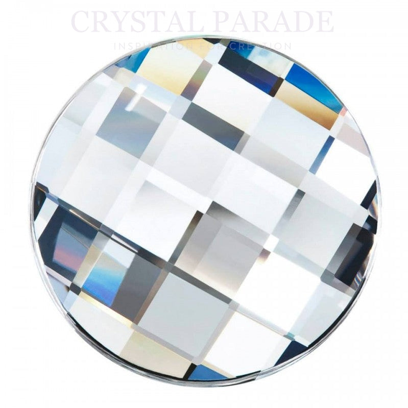 Swarovski 30mm Clear Crystal Round Chessboard Pack of 12