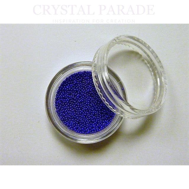 Mini Caviar Beads 5g in handy storage pot - Cobalt