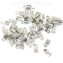 Silver Plated Necklace Folding Cord Ends 5mm - Pack of 144
