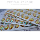 Zodiac Crystal Peardrop Sew on Stone - Crystal Sun