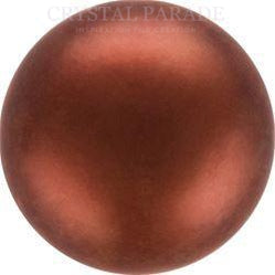 Preciosa Round Pearl Dark Copper