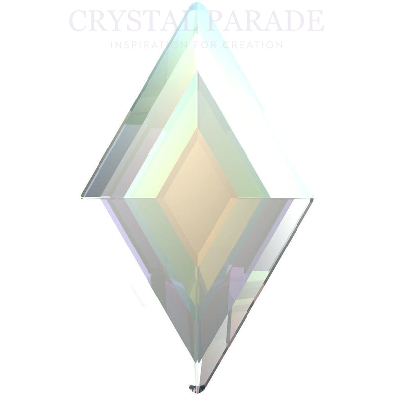Zodiac Crystal Diamond Shape 3mm x 5mm AB - Pack of 20