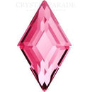 Zodiac Crystal Diamonds Shape 5mm x 3mm Fuchsia Pink Pack of 20