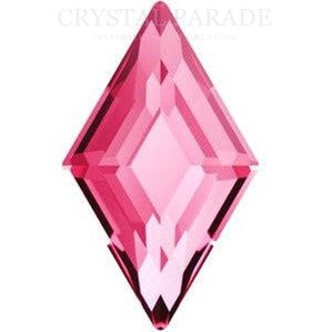 Zodiac Crystal Diamonds Shape 5mm x 3mm Fuchsia Pink Pack of 20
