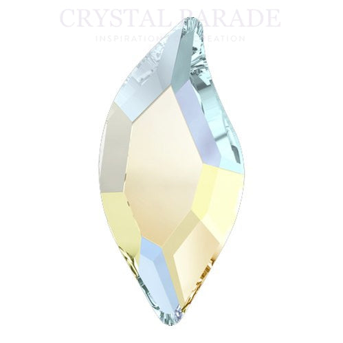 Zodiac Crystal Leaf Shape 8mm AB - Pack of 20