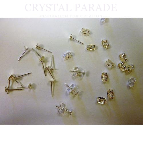 Earring Studs and Butterfly Backs Pack of 144 - 4mm