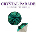 Swarovski 1100 Pointy Back Round Chaton SS29 (5.8mm) Pack of 36 - Emerald