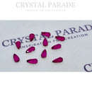 Zodiac Crystal Teardrop Shape 3x6mm Fuchsia - Pack of 20