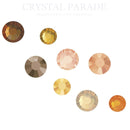 Preciosa Crystals Mixed Sizes SS16 - SS34 Pack of 50 - Golden Mix