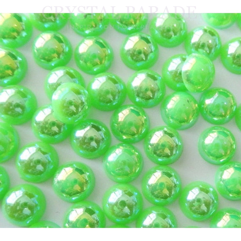 Zodiac Flatback Pearls - Light Peridot AB (P51)