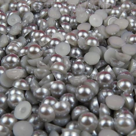 Zodiac Flatback Pearls - Dark Grey