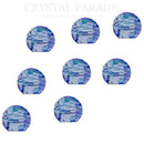 Preciosa Flatback Round Facet Balls - Bermuda Blue