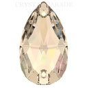 Preciosa Peardrop Sew on stone Honey