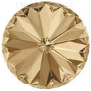 Preciosa Maxima Rivoli Pointy Back Crystal 14mm Pack of 144 - Honey
