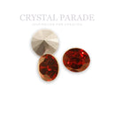 Swarovski 1088 Pointy Back Round Chaton Various Sizes - Light Siam