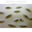 Silver plated screw barrel clasp 16mm and 20mm