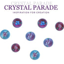 Czech Preciosa Vintage Glass Cabochon. Floral. 14mm. Various Colours.