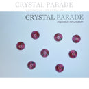 Czech Preciosa Vintage Glass Cabochon. Floral. 14mm. Various Colours.