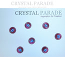 Czech Preciosa Vintage Glass Cabochon. Floral. 14mm. Various Colours.