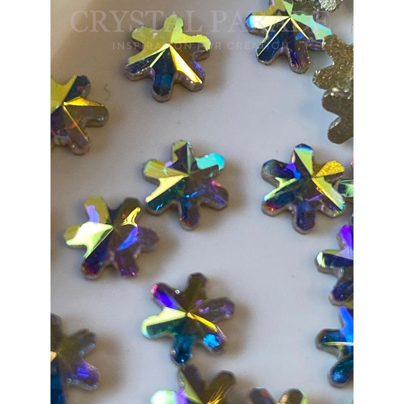 Zodiac Crystal Snowflake Shape 5mm Crystal AB - Pack of 20