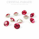 Swarovski 1088 Pointy Back Round Chaton Various Sizes - Indian Pink