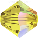 Preciosa Bicone Bead Jonquil AB 2X