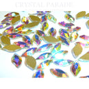 Limited Edition - Zodiac Crystal Leaf Shape 8mm AB - Pack of 18