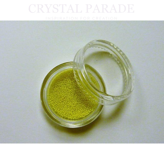 Mini Caviar Beads 5g in handy storage pot - Lemon Yellow