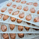 Limited Edition - Zodiac Crystal Peardrop Sew on Stone - Light Peach