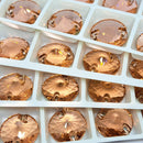 Limited Edition - Zodiac Rivoli Sew on Stone - Light Peach